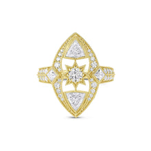 Star Set Navette Ring