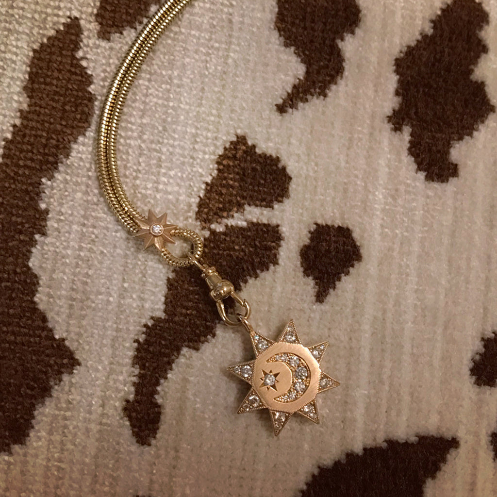 Sun Moon Necklace Amazon Star Necklace AOBOCO Sun And Moon