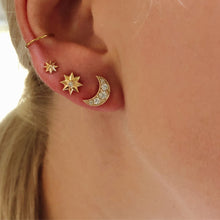 Mini Gold Star Studs