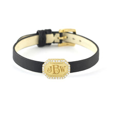 Gold Monogram Bracelet Slide, Jewelry - Katherine & Josephine