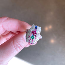 Art Deco God Amun Ring