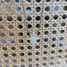 Gold Elongated Star Necklace