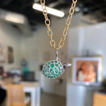 Art Deco Turtle Pendant