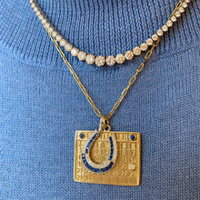 Art Deco Sapphire Large Horseshoe