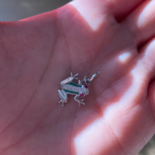 Art Deco Red Eyed Tree Frog Pendant