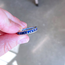 Art Deco French Cut Eternity Band
