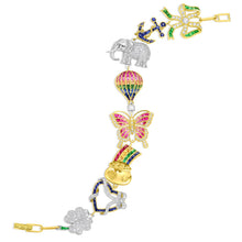 Custom Art Deco Charm Bracelet
