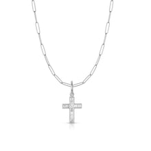 Art Deco Small Carré Cut Diamond Cross