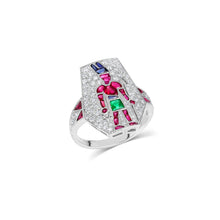 Art Deco God Amun Ring