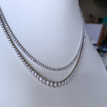 Tapered Half Riviera Necklace