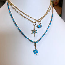 Turquoise & Diamond Riviera Necklace