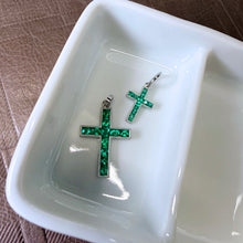 Art Deco Medium French Cut Cross Pendant