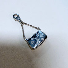 Louis Vuitton Monogram Purse Charm in 18K White