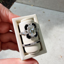 Art Deco Alternating Single Cut Diamond Band