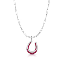 Art Deco Ruby Large Horseshoe