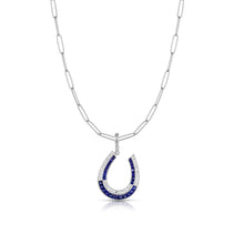 Art Deco Sapphire Large Horseshoe