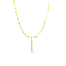 Tapered Bezel Diamond Pendant