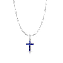 Art Deco Small French Cut Cross Pendant