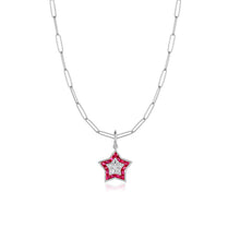 Art Deco Ruby Star Pendant