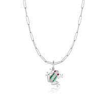 Art Deco Red Eyed Tree Frog Pendant