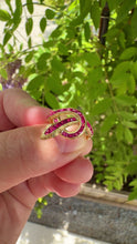 French Cut Snake Ring
