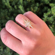 Gold Elongated Star Ring