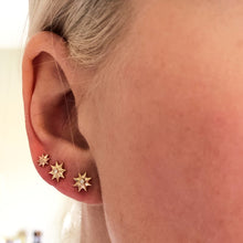 Large Gold Star Studs