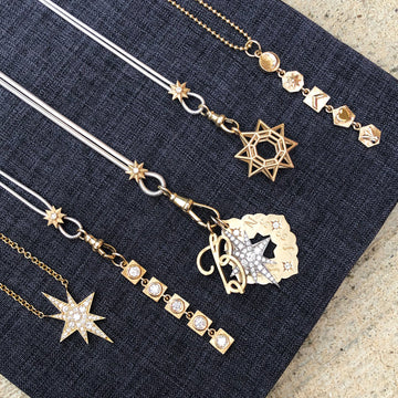 Gold Elongated Star Necklace