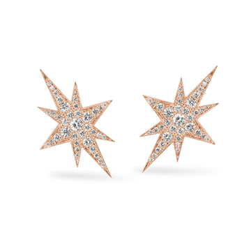 Gold Elongated Star Earrings, Jewelry - Katherine & Josephine