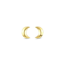 Gold Small Crescent Moon Studs, Jewelry - Katherine & Josephine