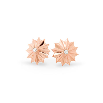 Gold Ray Star Earrings, Jewelry - Katherine & Josephine