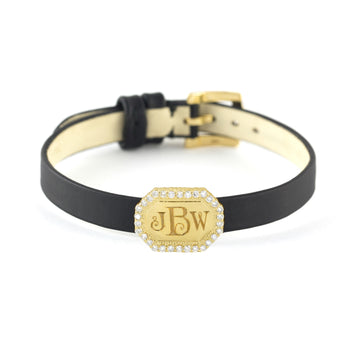 Gold Monogram Bracelet, Jewelry - Katherine & Josephine