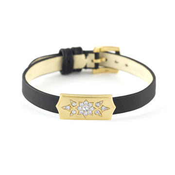 Gold Bright Cut Bar Bracelet or Choker, Jewelry - Katherine & Josephine