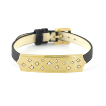 Gold Starred Bar Bracelet or Choker, Jewelry - Katherine & Josephine